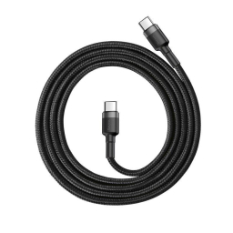 Baseus USB-C USB-C 1m kábel Fekete-szürke