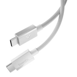 Spigen Essential USB-C to USB-C 60W Fabric Cable 1,5m White