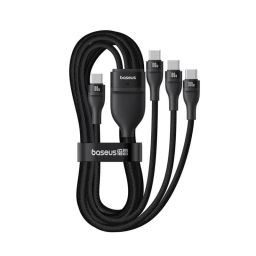 Baseus Flash Series 100W Type-C to C+C+C Fast Charging Cable 1,5m Black