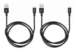 Verbatim Sync & Charge Micro USB Cable 1m Black 2-Pack