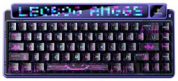 Aula AMG65 Purple LightFeather RGB Gaming Wireless Bluetooth Mechanical Keyboard Cyber Star Nights US