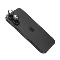 FIXED Edzett üveg kamera lencsevédő iPhone 17 készülékhez, fekete