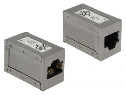 DeLock Adapter RJ45 jack > RJ45 jack Cat.5e STP