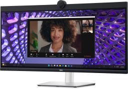 DELL 34 Curved Video Conferencing Monitor P3424WEB 86.71cm 34.14inch IPS 3440x1440 60Hz 21:9 300cd/m2 HDMI DP USB