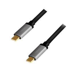 Logilink USB3.2 Gen2 Type-C cable C/M to C/M PD AV Alu 1m Black/Grey
