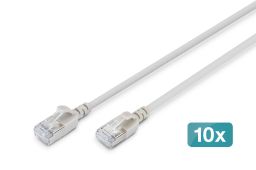 Digitus CAT6A F-FTP Patch Cable 0,3m Grey (10 Pack)