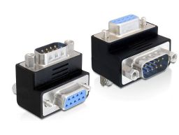 DeLock Adapter Sub-D 9 pin male > female 270° angled