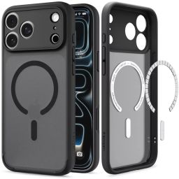 Spigen Ultra Hybrid MagSafe case for iPhone 18 Pro/17 Pro Frost Black