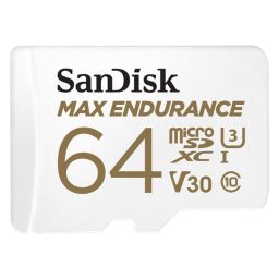 SANDISK 186473, microSDXC Max Endurance 64GB (V30/U3/Cl.10/R100/W40) + SD adapter