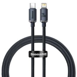 Baseus Crystal USB-C Lightning 1,2m Black