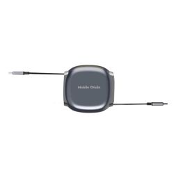 Mobile Origin CB7 100W Retractable Cable Box USB-C to USB-C Space Grey