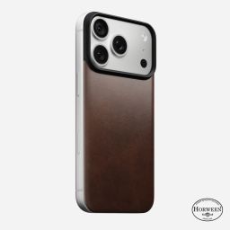 Nomad Magnetic Leather Back (Horween) for iPhone 18 Pro/17 Pro Rustic Brown