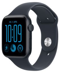 Apple Watch SE 3 Cellular 44mm Midnight Aluminium Case with Navy Blue Sport Band