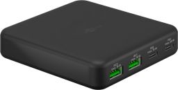 USB hálózati gyorstöltő 2x QC 3.0 + 2x USB-C 3.1 (65W) fekete GOOBAY (61772)