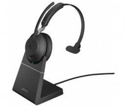 JABRA Evolve2 65 - USB-A MS Teams Mono with Charging Stand - Black