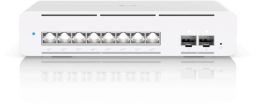 Ubiquiti Pro XG 8 PoE switch, kompakt asztali/fali, 8 port, L3 Etherlighting™ PoE++, 8x 10 GbE, 2x 10G SFP+ port