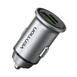 Vention 2-Port Car Charger Silver
