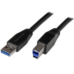 Startech Active USB 3.0 (5Gbps) USB-A to USB-B Cable 10m Black