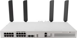 MikroTik CRS418-8P-8G-2S+5axQ2axQ-RM rackbe szerelhető PoE switch, 16x Gbit (8x PoE Out) RJ45, 2x10Gbit SFP+ port