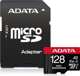 A-Data 128GB microSDXC High Endurance UHS-I U3 Class 10 V30S + adapterrel
