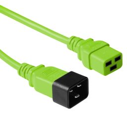 ACT Powercord C19 - C20 0,6m Green