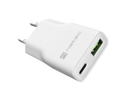 natec Ribera Gan Slim Charger White