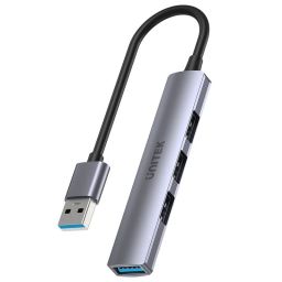Unitek 4-in-1 USB-A Hub Space Grey