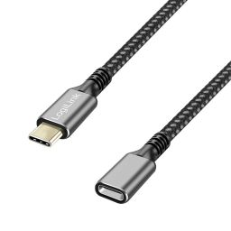 Logilink USB 3.2 Gen1 Type-C cable M/F 2m Black/Grey