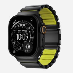 Nomad Stratos Band FKM for AW 45/46/49mm Black Titanium Volt