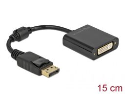 DeLock DisplayPort 1.1 male to DVI female Passive Adapter 0,15m Black