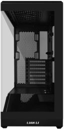 Számítógépház Lian Li Vector V100 Midi Tower, edzett üveg - fekete