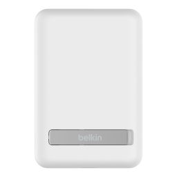 Belkin BPD004BTWT BoostCharge Magnetic Wireless 5000mAh PowerBank + Stand White