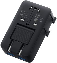 ANKER Nano Travel Adapter (5-in-1, 20W, 1-Pack) Black
