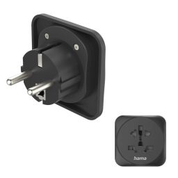 Hama EU átalakító utazó adapter Black