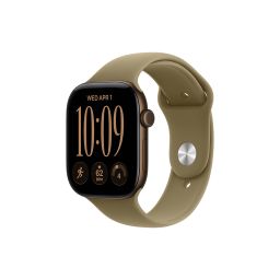 Apple Watch S12 GPS 42mm Dark Bronze Aluminium Case with Olive Sport Band - S/M