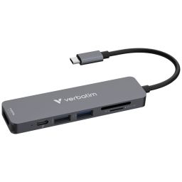 Verbatim Essentials USB-C Docking Station Grey