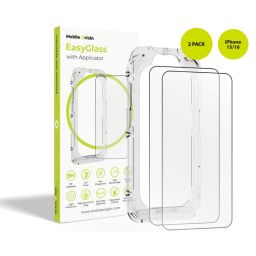 Mobile Origin EasyGlass with Applicator for iPhone 15/16 2 pack