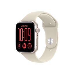 Apple Watch SE3 v2 Cellular 40mm Starlight Aluminium Case with Sand Sport Band - S/M