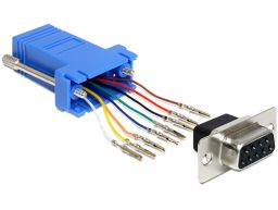 DeLock Adapter Sub-D 9 Pin female > RJ45 female assembly kit