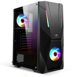 Spirit of Gamer Rogue V RGB fekete ablakos táp nélküli ATX ház