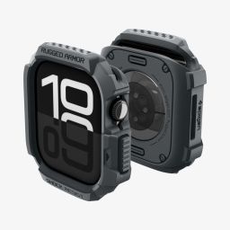 Spigen Rugged Armor 2 case for Apple Watch 11 46mm Dark Gray