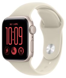 Apple Watch SE 3 GPS 40mm Starlight Aluminium Case with Sand Sport Band