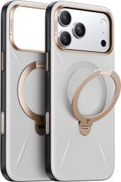 Torras Ostand Q3 Vegskin case for iPhone 17 Pro Pearl Grey