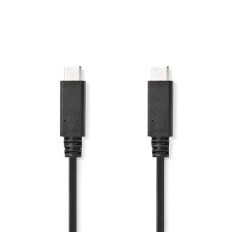 Nedis USB-C Male to USB-C Male USB 3.2 Gen 2 cable 1m Black