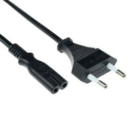 ACT Powercord Euro male - C7 female 3m Black
