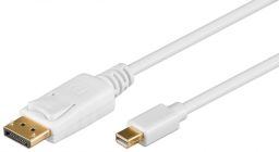 DisplayPort kábel Mini DisplayPort M - DP M 2m v. 1.2 aranyozott GOOBAY (52859)