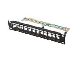 Lanberg 12-port Patch Panel 1U Black
