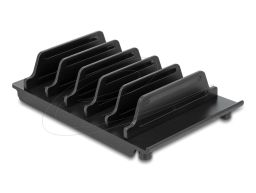 DeLock Device stand for 6 tablets or smartphones Black
