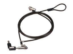 Conceptronic  CUSTODIO02BNTM Keyed Dual Head Laptop Lock Master Keyed Compatible 1,8m Black