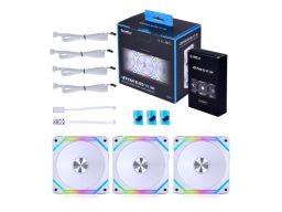 Ventilátor Lian Li UNI FAN SL120 V2 RGB PWM 12cm Fehér 3db-os